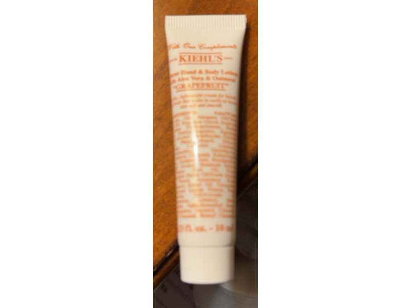 Kiehl's Deluxe hand & Body Lotion, Grapefruit, 0.33 oz/10 mL