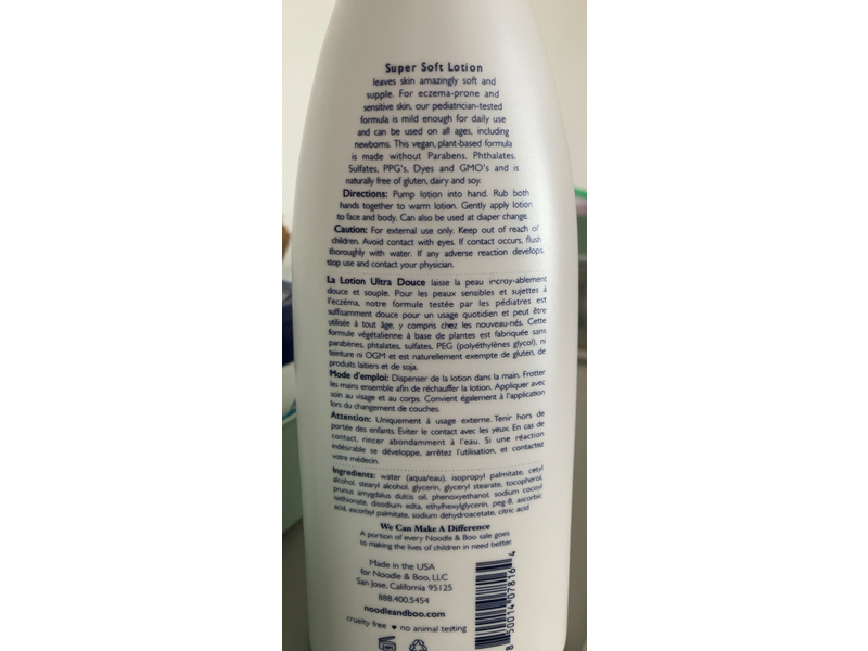 Noodle & Boo Super Soft Lotion, 16 fl oz/473 mL