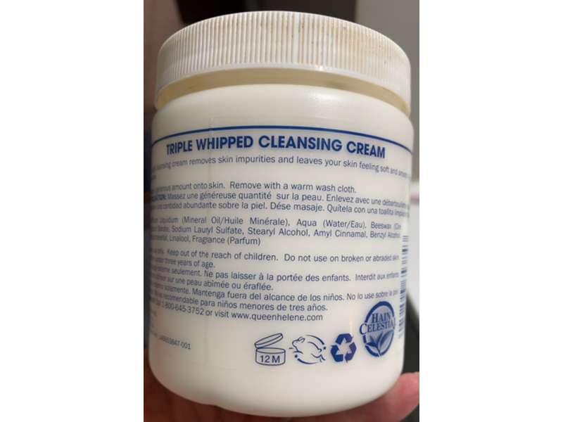 Queen Helene Triple Whipped Professional Cleansing Cream, 15oz/425 g