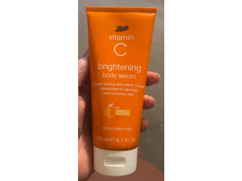 Boots Vitamin C Brightening Body Serum, 6.1 fl oz/180 mL
