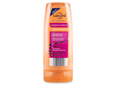 Lacura Luscious Lengths Conditioner, Vegetal KEratin & Castor Oil, 250 mL