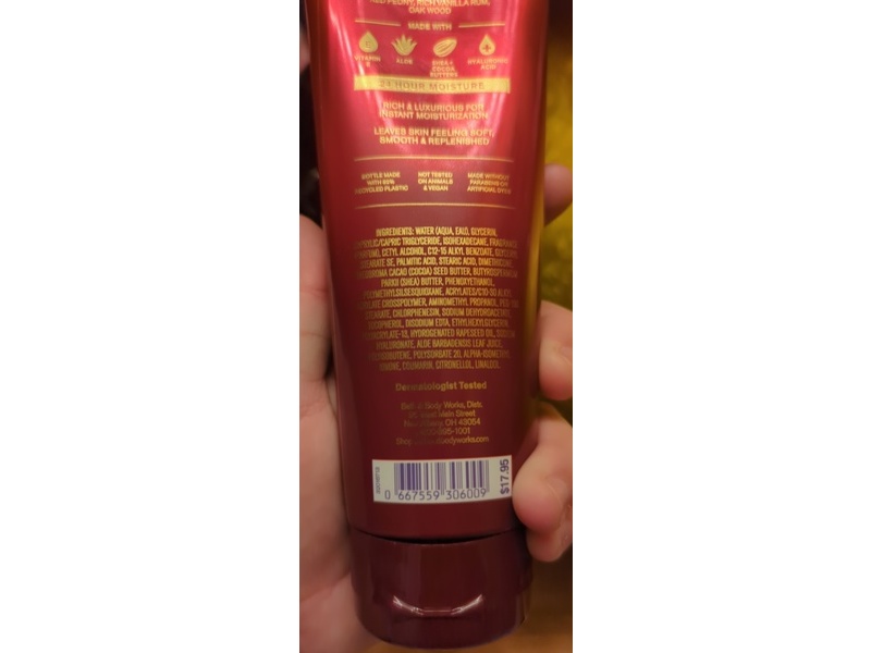 Bath & Body Works Ultimate Hydration Body Cream, Forever Red, 8 fl oz/226 g