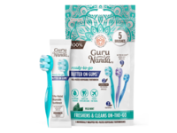 GuruNanda Butter On Gums Pre-Pasted Disposable Toothbrush, Wild Mint, 5 Count - Image 2