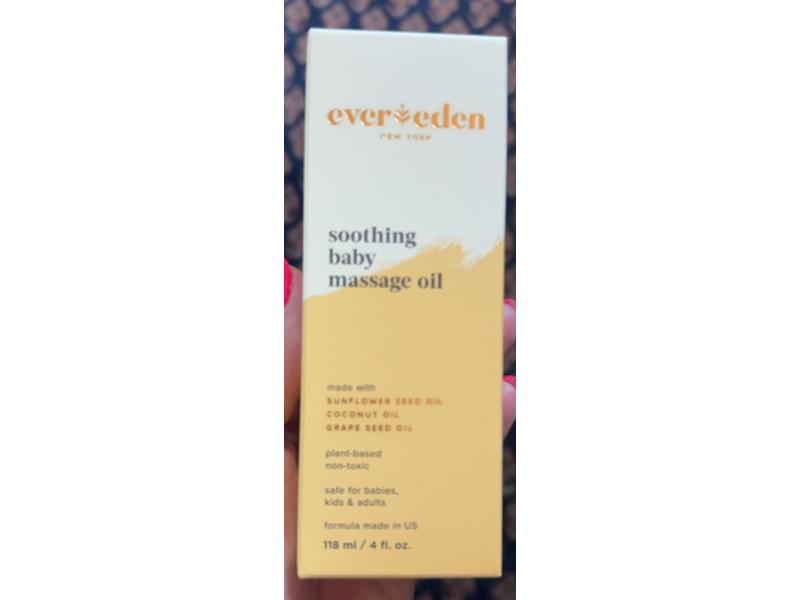 Evereden Soothing Baby Massage Oil, 4 fl oz/118 mL