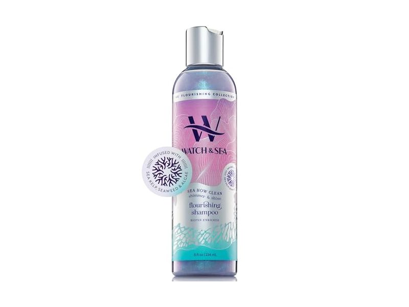 Watch & Sea Shimmer & Shine Flourishing Shampoo, Sea How Clean, 8 oz/236 mL
