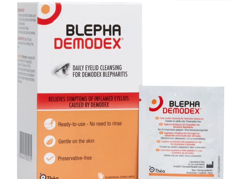 Thea Blephademodex Eyelid Cleansing Wipes, 30 Count