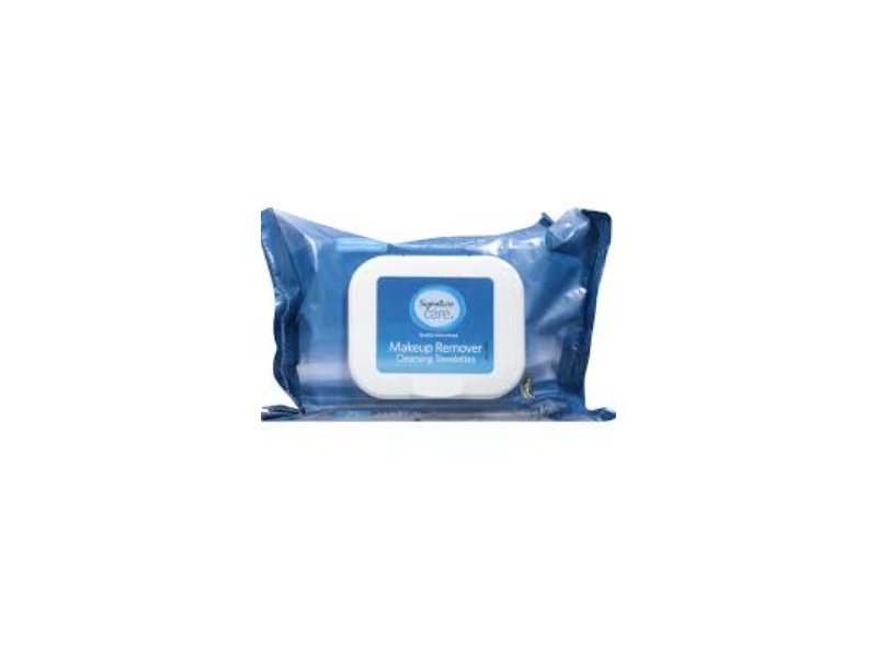 Signature Care Makeup Remover Cleansing Towelettes, 25 Count