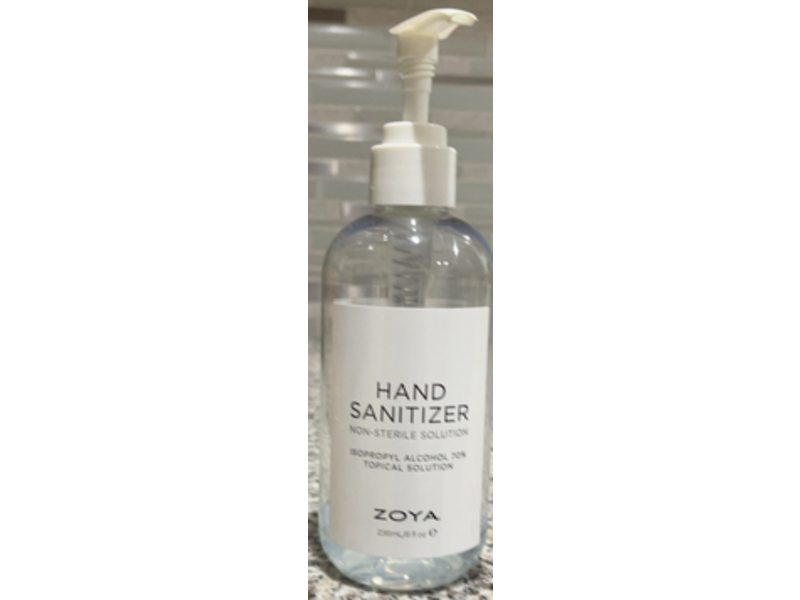 Zoya Hand Sanitizer, 8 fl oz/236 mL