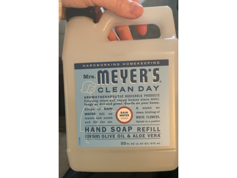 Mrs. Meyer's Clean Day Hand Soap, Rain Water, 33 fl oz/975 mL