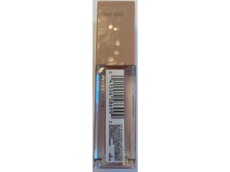 Maybelline New York Lifter Gloss + Hyaluronic Acid, Brass, 0.18 fl oz/5.4 mL