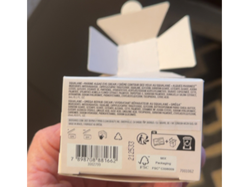 Biossance Squalane + Marine Algae Eye Cream & Omega Repair Cream Set