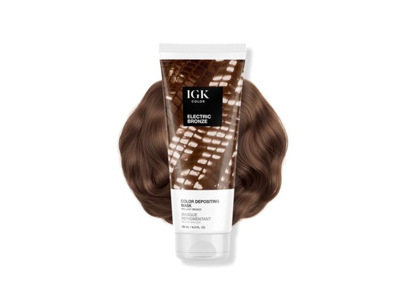 IGK Color Depositing Mask, Electric Bronze, 6 fl oz/180 mL