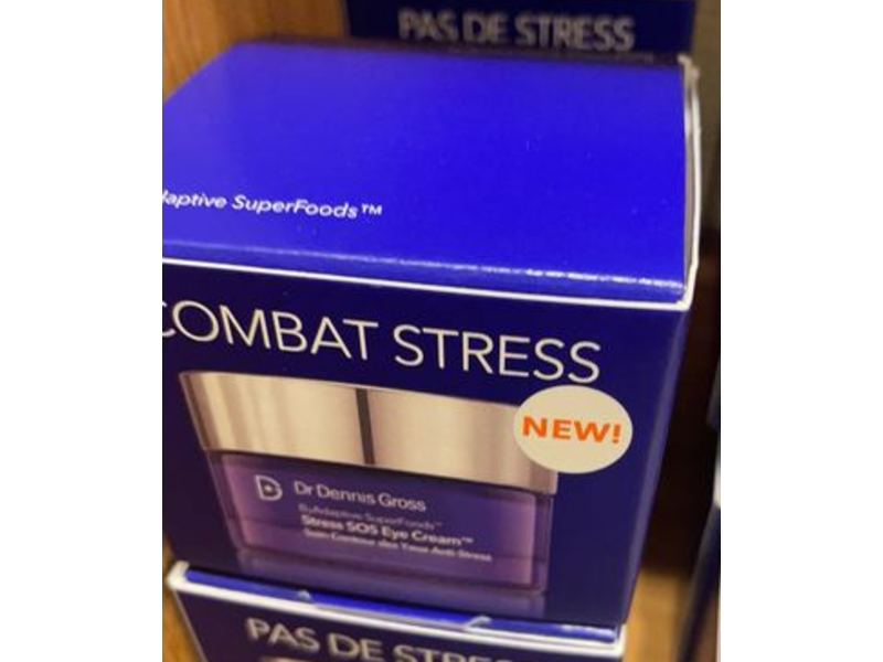 Dr. Dennis Gross Stress Sos Eye Cream, B3 Adaptive Superfoods, 0.5 oz/15 mL