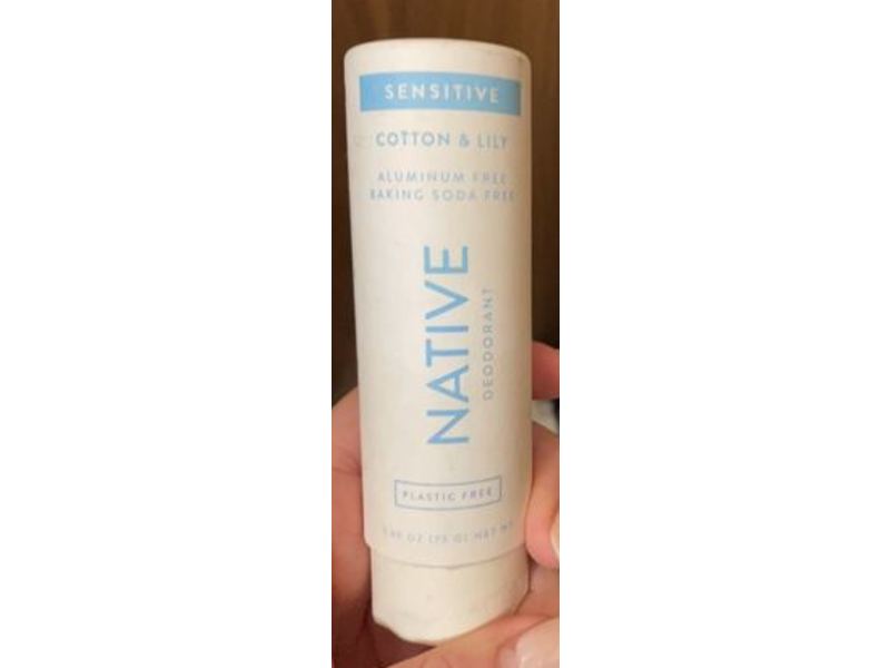 Native Sensitive Deodorant, Cotton & Lily, 2.65 oz/75 g