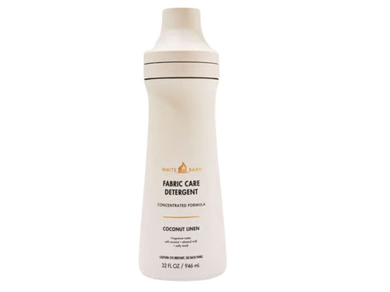 White Barn Fabric Care Detergent, Coconut Linen, 32 fl oz/946 mL