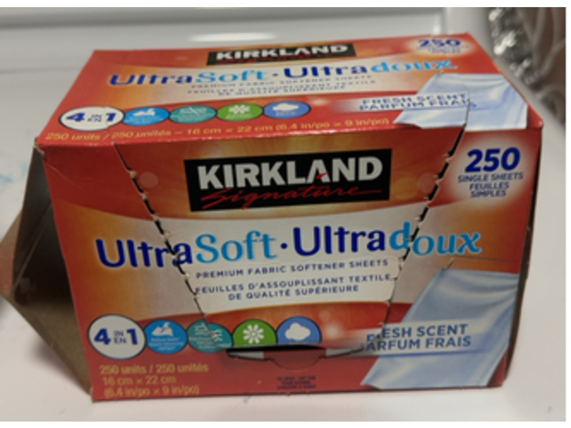 Kirkland Signature Ultra Soft Fabric Softener Sheets, Fresh, 250 Count