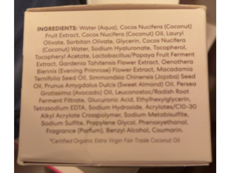 Palmer's Replenishes & Rehydrates Coconut Hydrate Facial Moisture, Vitamin E, Coconut Water, Hyaluronic Acid, 1.7 oz/50 g