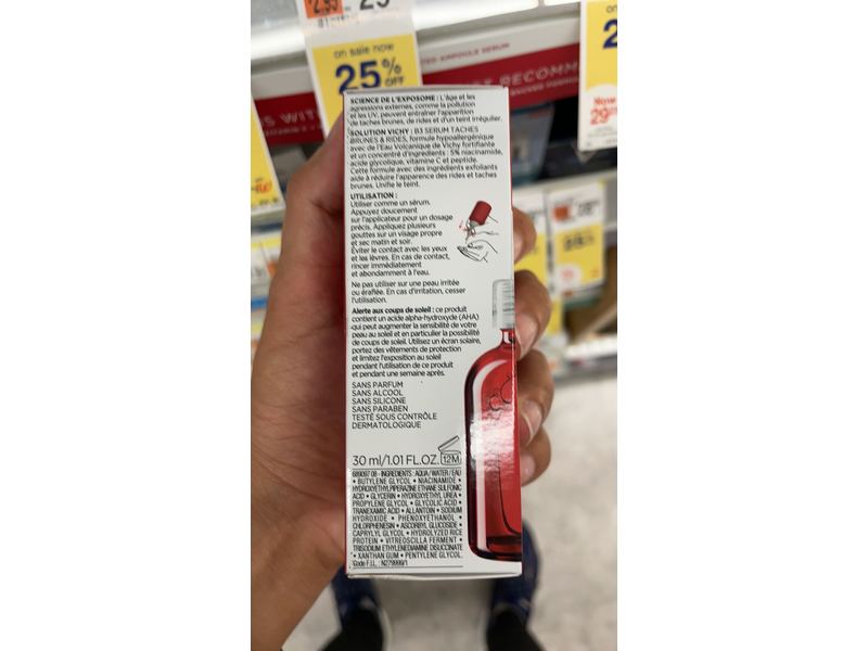 Vichy Laboratories Lift Activ B3 Serum, 0.16 fl oz/5 mL