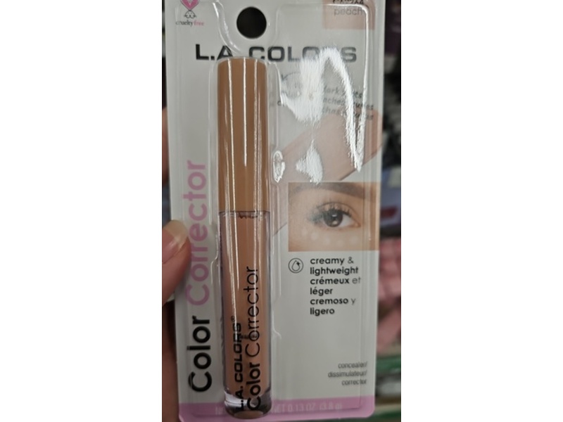 L.A. Colors Color Corrector Concealer, Peach, 0.13 oz/3.8 g