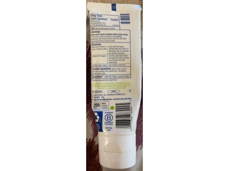 Tom's Of Maine Children's Fluoride Toothpaste, Silly Strawberry, 4.2 oz/119 g