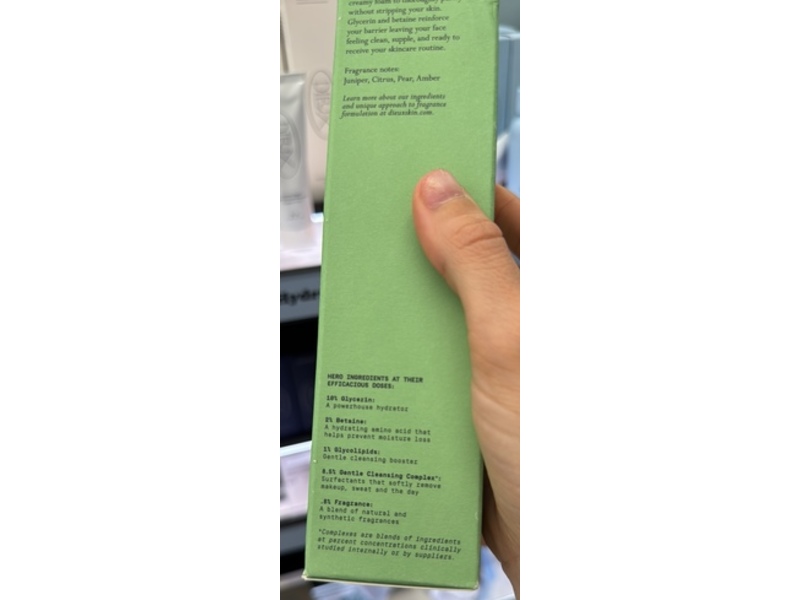 Dieux Baptism Gentle Foaming Facial Gel Cleanser, 6.76 oz/200 mL