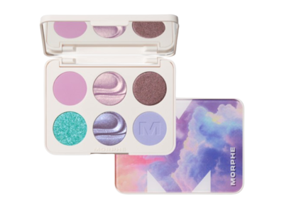 Morphe ChromaPlus 6-Pan Eyeshadow Palette, Sky-Fi, 0.26 oz/7.5 g