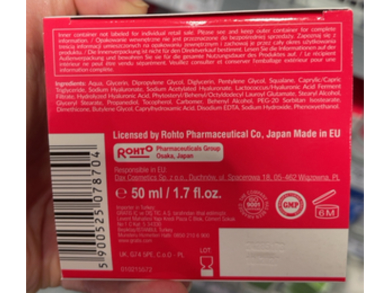 Hada Labo Tokyo Absolute Smoothing & Moisturizing Cream, Super Hyaluronic Acid, 1.7 fl oz/50 mL