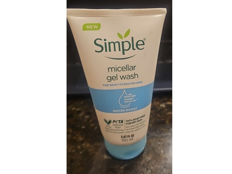 Simple Water Boost Micellar Gel Wash, 5.07 fl oz/150 mL