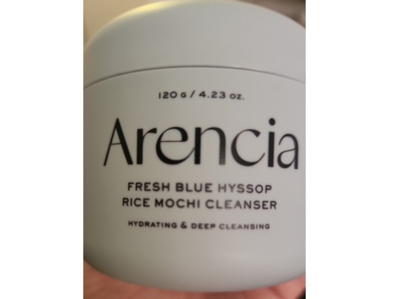 Arencia Rice Mochi Cleanser, Fresh Blue Hyssop, 4.23 oz/120 g