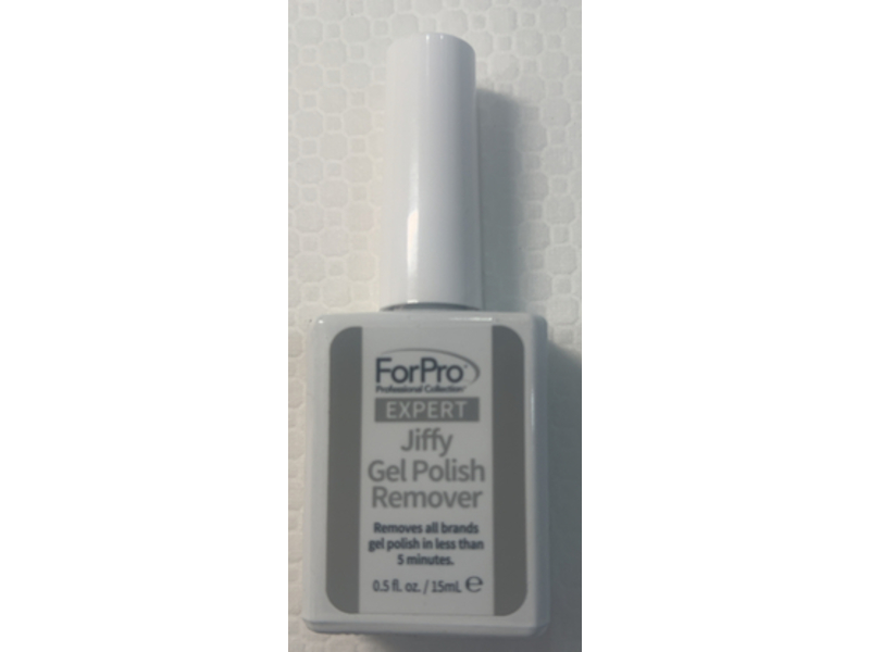 ForPro Professional Collection Jiffy Gel Polish Remover, Expert, 0.5 fl oz/15 mL
