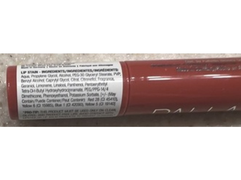 Palladio Lip Stain, Rose, 3 mL