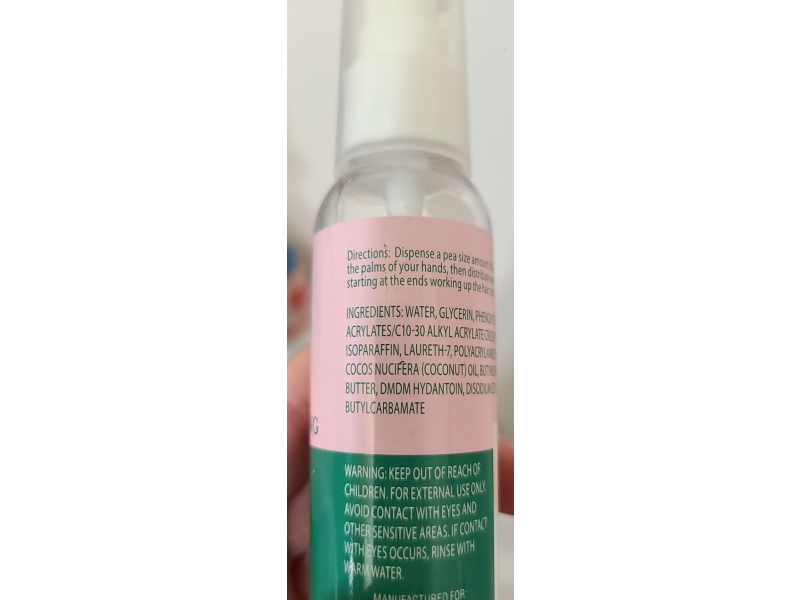 B - Pure Curl Defining Hair Serum, 2 fl oz/59 mL