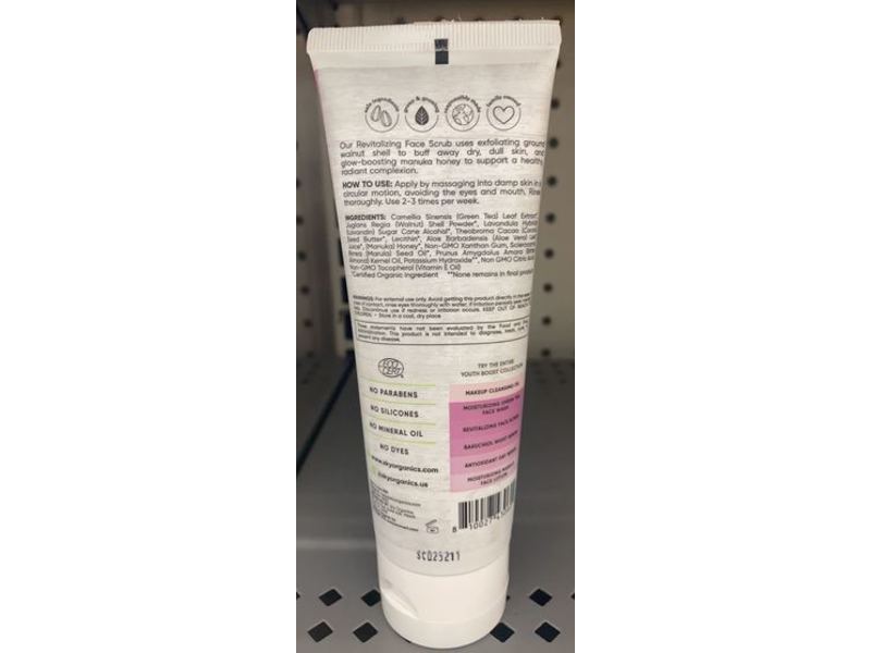 Sky Organics Youth Boost Revitalizing Face Scrub, 4 fl oz/118 mL