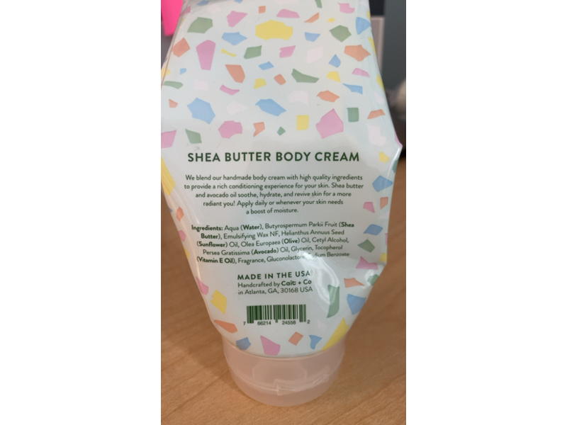 Cait + Co Emerald Body Cream, Shea Butter, 8 oz/227 g