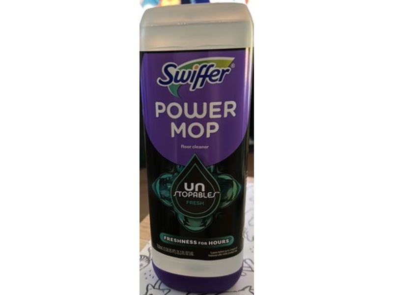 Swiffer Unstopables Power Mop Floor Cleaner, Fresh, 25.3 fl oz/750 mL, Pack Of 2