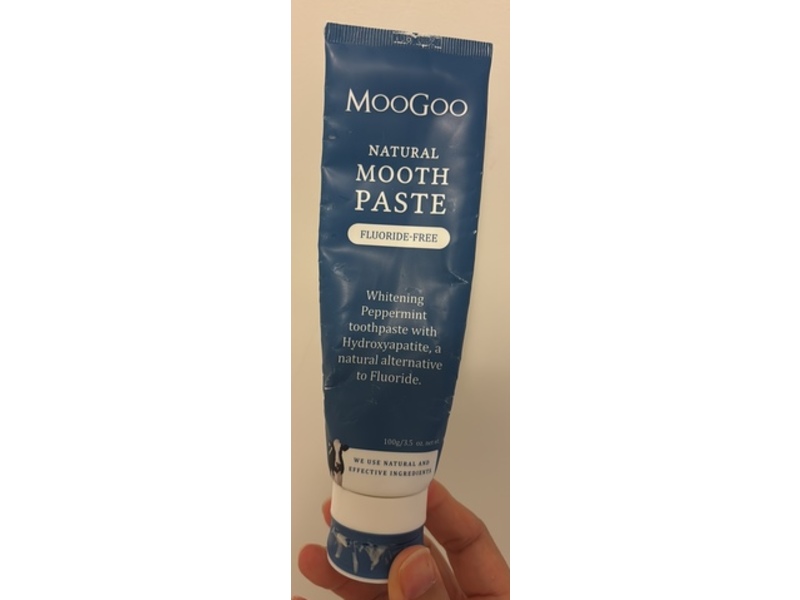 MooGoo Natural Mooth Paste, Peppermint, 3.5 oz/100 g