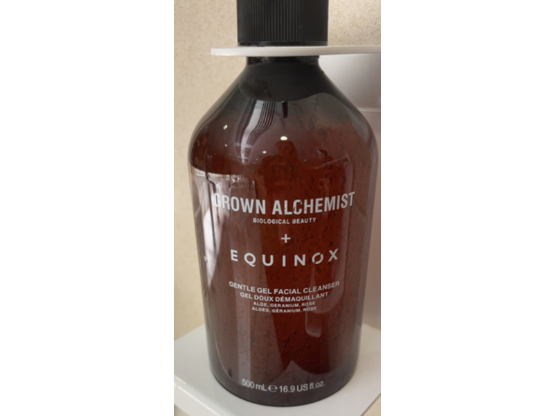 Grown Alchemist Equinox Gentle Gel Facial Cleanser, Aloe+Geranium&Rose, 16.9 fl oz/500 mL