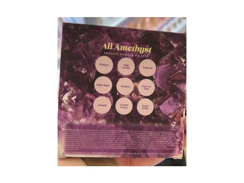 Colourpop All Amethyst Pressed Powder Palette, 0.3 oz/9 g