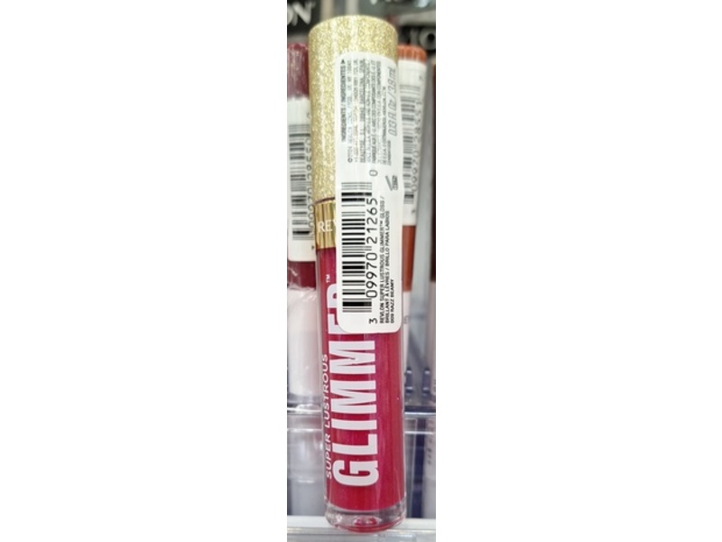Revlon Super Lustrous Glimmer Gloss, Razz Beamy, 0.13 fl oz/3.8 mL