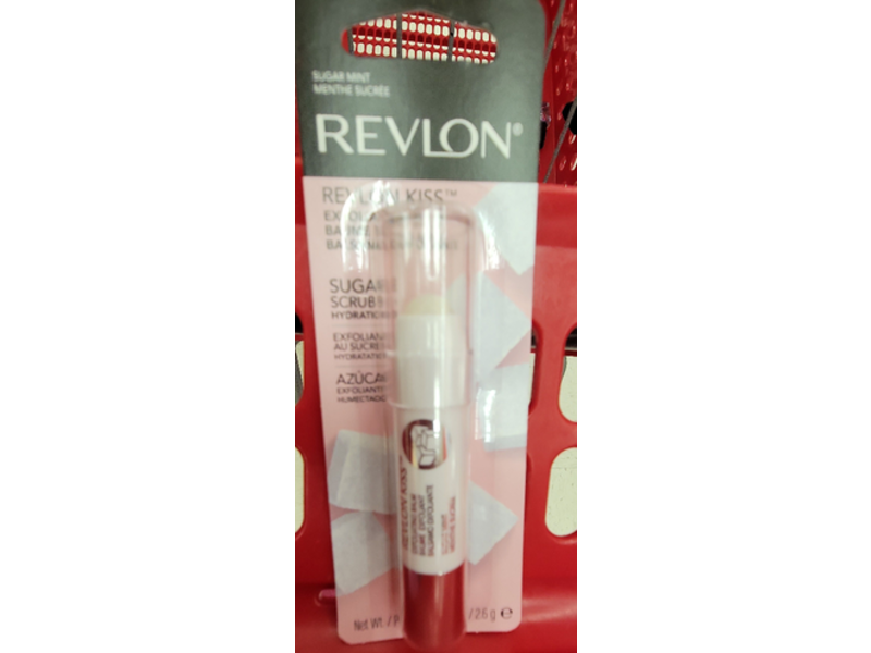 Revlon Kiss Sugar Scrub + Hydration Exfoliating Lip Balm, Sugar Mint, 2.6 g