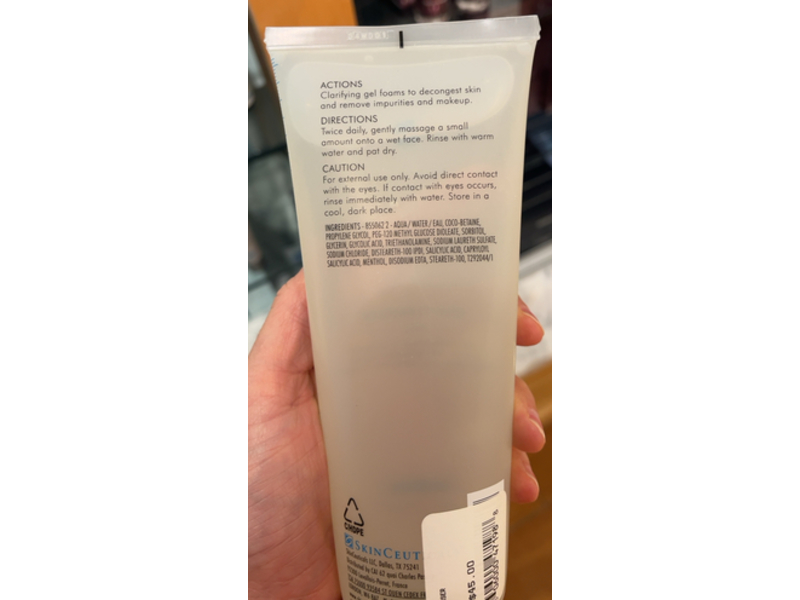 Skinceuticals Decongesting Cleanser Gel, Cleanse, 8 fl oz/240 mL