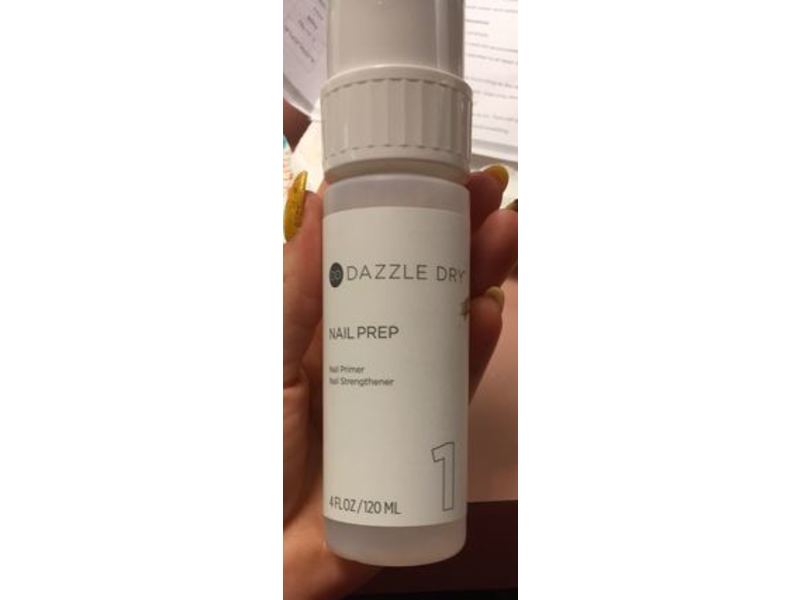 Dazzle Dry Nail Prep, Step 1, 4 fl oz/120 mL