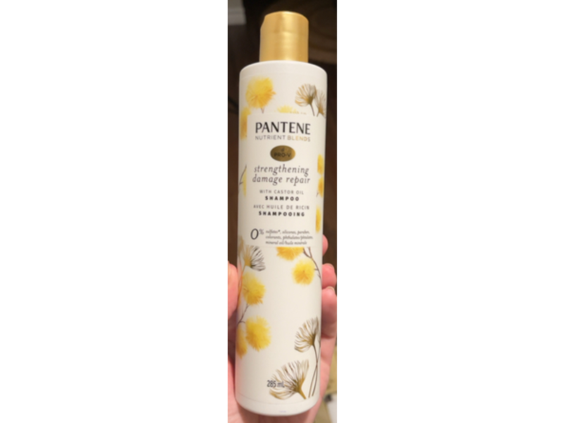 Pantene Pro-V Strengthening Damage Repair Shampoo, Castor Oil, 9.6 fl oz/285 mL