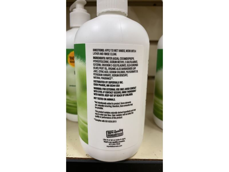 Wild Harvest Liquid Hand Soap, Coconut Lemongrass, 12.5 fl oz/370 mL