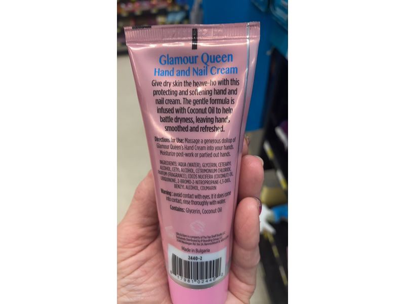 Glamour Queen Hand and Nail Cream, 2.53 fl oz/75 mL