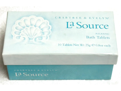 Crabtree & Evelyn La Source Relaxing Bath Tablets, 0.8 oz/25 g, 10 Count