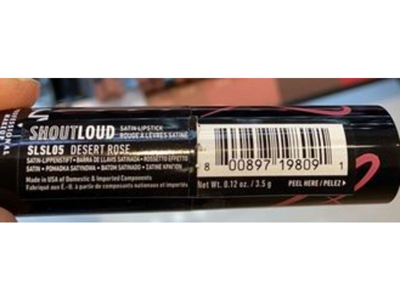 NYX Professional Makeup Lipstick, Desert Rose, 0.12 oz/3.5 g