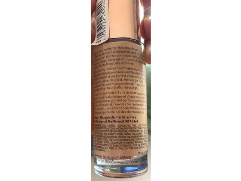 Catrice Cosmetics True Skin Hydrating Foundation, Neutral Toffee, 1.01 fl oz/30 mL