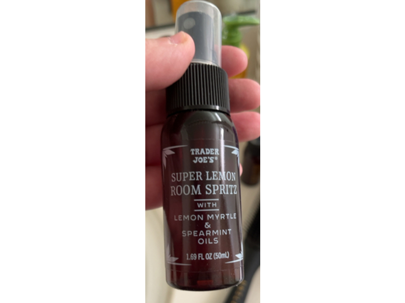Trader Joe's Super Lemon Room Spritz, Lemon Myrtle & Spearmint Oils, 1.69 fl oz, Pack Of 3