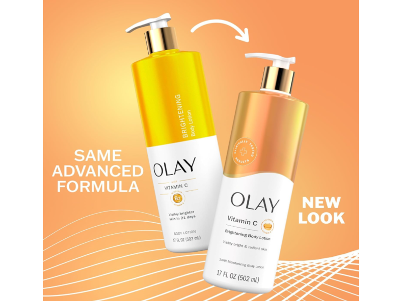 Olay Brightening Body Lotion, Vitamin C, 17 fl oz/502 mL